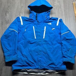 Vintage North Face Hyvent Outershell Coat Blue L Winter Jacket